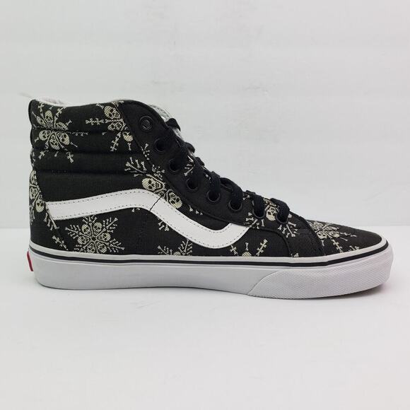 SAMPLE Vans Sk8 Hi Reissue Van Doren Skull Snowflake Mens Sz 6 Black Skate Shoes main image 10